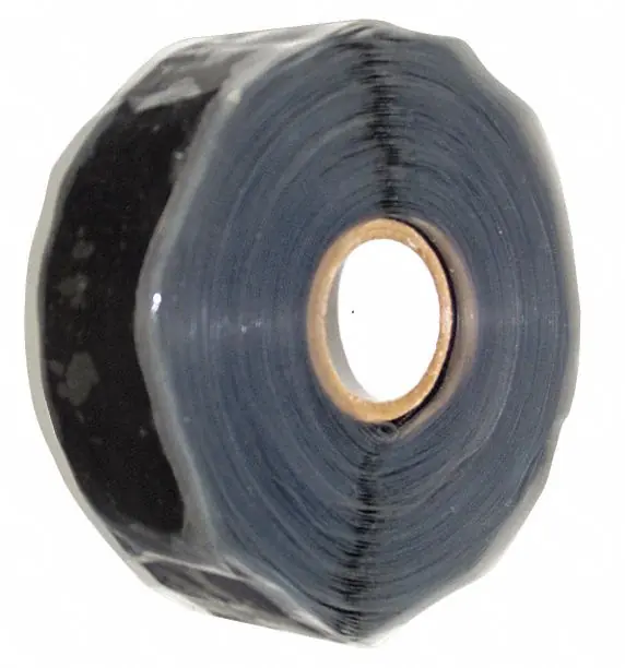 ER Tape GL20B67000 Versiwrap Self-Fusing Silicone Repair Tape, Black, 1 in x 12 yd, 20 mil, 700 lb/in, -40 to 392°F
