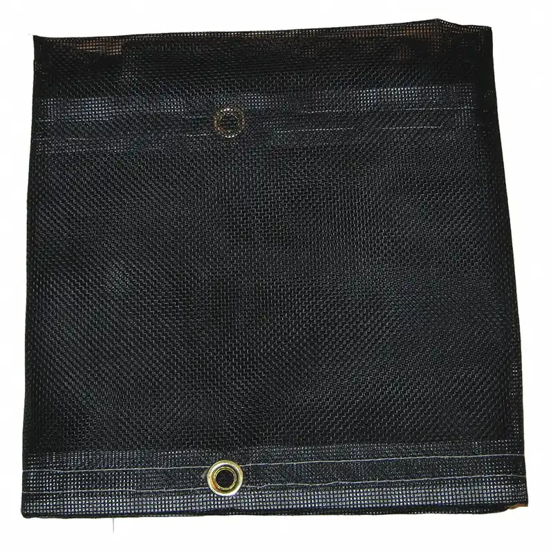 Mauritzon MBT-12-04-0608 Vinyl Tarp, 5 ft 8 in x 7 ft 8 in, 5 mil, Black, PVC Coated, 10 oz/sq yd, Standard Duty, Brass Grommets