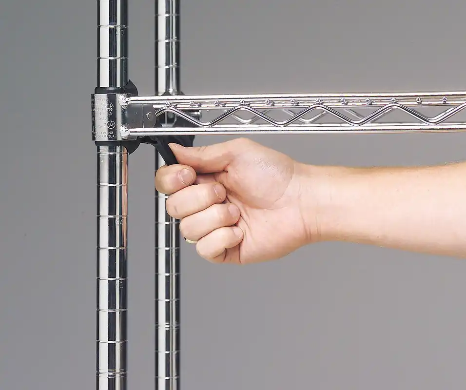 Metro SAKITA2 Wedge Sleeve Kit for Super Erecta Shelving, Plastic Matte Slate Gray, 4 PK (4 Corner Releases, 4 Sleeves, 4 Wedges)