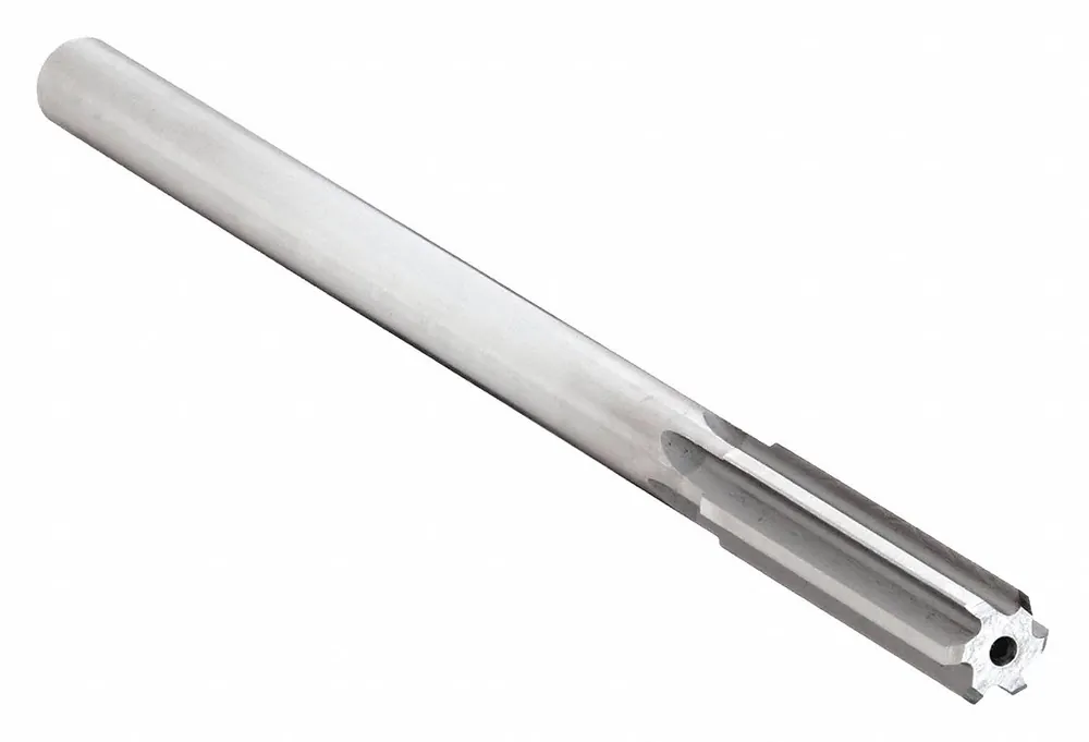 Yankee 433-0.4050 Chucking Reamer, 0.405 in (25/64 in) Dia, 6-Flute Straight, HSS Bright Uncoated, 7 in OAL, 5/16 in Straight Shank, Through Hole, RH