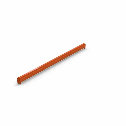 Husky Rack & Wire IBX43108 Step Beam, 108 in W x 4-1/4 in H x 2-1/2 in D, 16 ga Roll-Formed Steel, 5,060 lb Cap, Teardrop Pallet Rack Connection, Orange