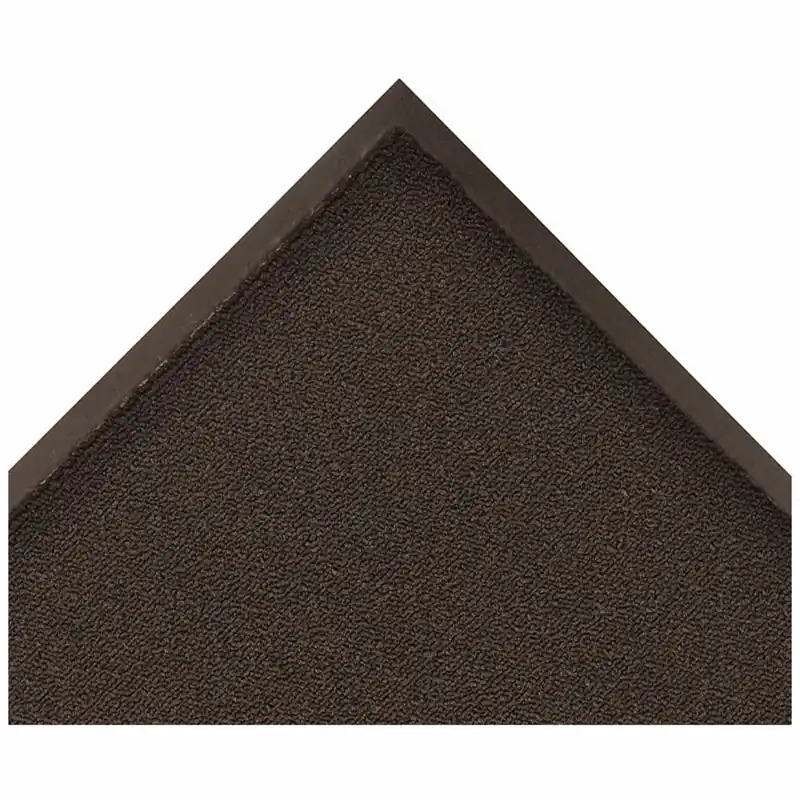 Notrax 141S0046BL Entrance Mat, Loop Pile, Outdoor, Heavy, 4 ft x 6 ft, 3/8 in Thick, Polypropylene, Vinyl, Flat Edge