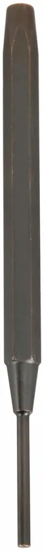 Proto J471/4X1/16 Drive Pin Punch, 1/16 in Tip Dia, 1/4 in Shank Wd, 4 1/2 in Overall Lg, Hexagon, Steel, Flat, SAE