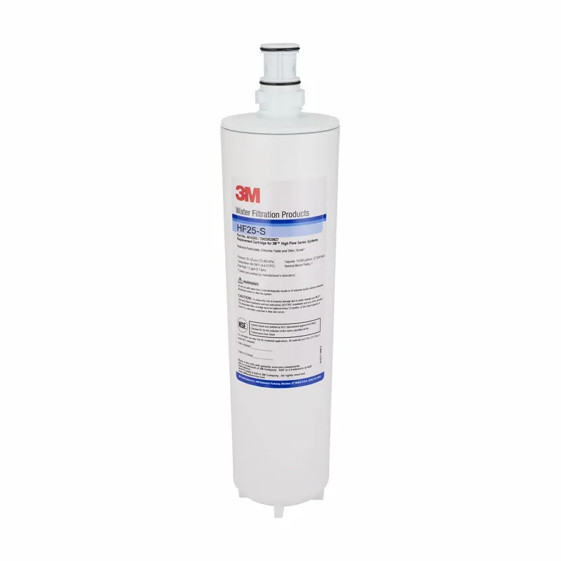 3M 5615203 Quick-Connect Water Filter, 1 micron, 1.5 gpm, 16 3/4 in Overall Ht