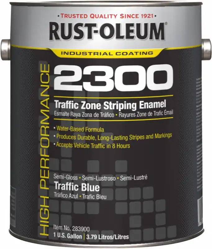 Rust-Oleum 283900 Traffic Zone Striping Paint 1 gal Traffic Blue Water-Based Acrylic Semi-Gloss