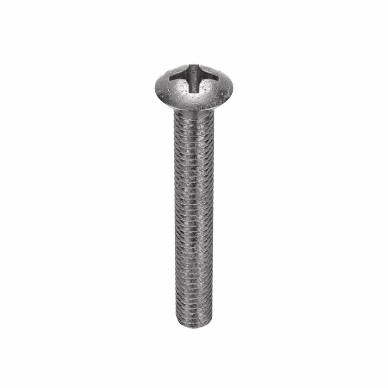Approved Vendor 9543PK Machine Screw 1/4"-20 Thread Size, 13/16 in Lg, Stainless Steel, Plain, Oval, Phillips, 25 PK