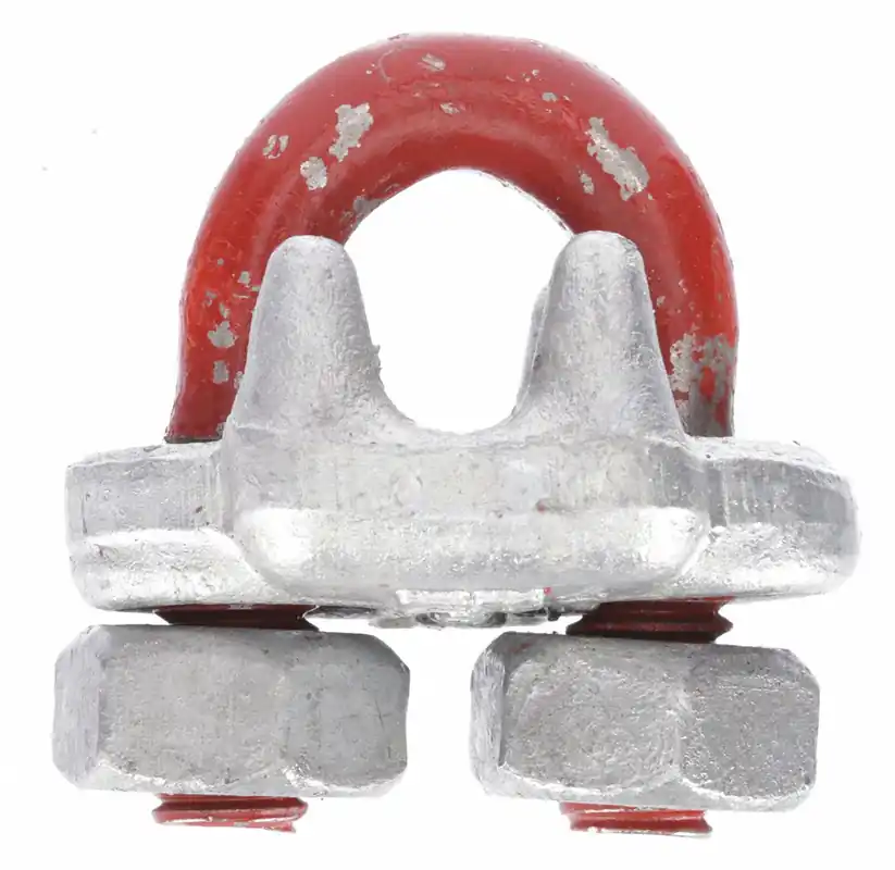 Crosby 1010079 Wire Rope U-Bolt Clip, 5/16 in Compatible Rope Dia, 5 1/4 in Rope Turnback Lg, Steel, Forged, Galvanized