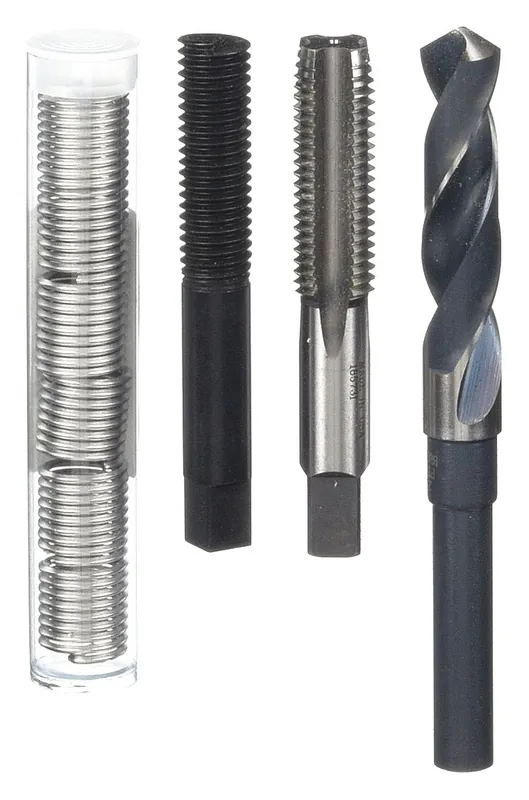 Heli-Coil 5402-9 Thread Repair Kit, Tanged Tang Style, Free-Running, 9/16"-18 Thread Size, Stainless Steel