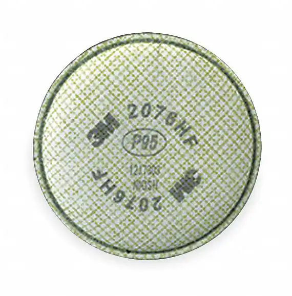 3M 2076HF Combination Cartridge/Filter, Hydrogen Fluoride (HF)/Nuisance Acid Gas/P95, Olive Color, 2 PK