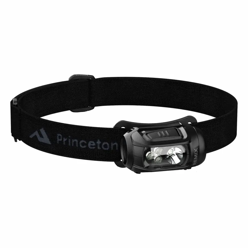 Princeton Tec RMX300-BK Headlamp, 450 lm Max Brightness, 130 hr Max Run Time, High/Low, 4 Light Output Levels