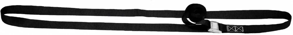 Load Hugger 60108X12 Tie Down Strap, Cam Buckle, Endless, Gen Purpose, 1 in Wd, 330 lb WLL, Black, 12 ft Lg