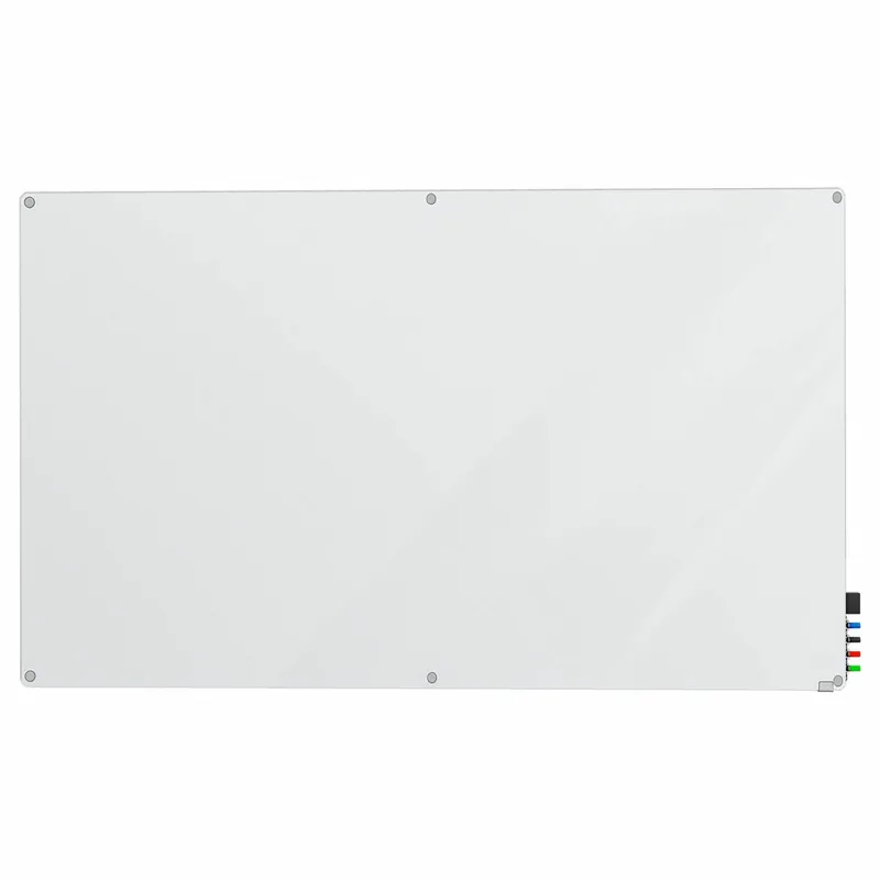 Ghent HMYRN46FR Dry Erase Board, Glass, Frameless Style, 48 in Overall Ht, 72 in Overall Wd, Frosted