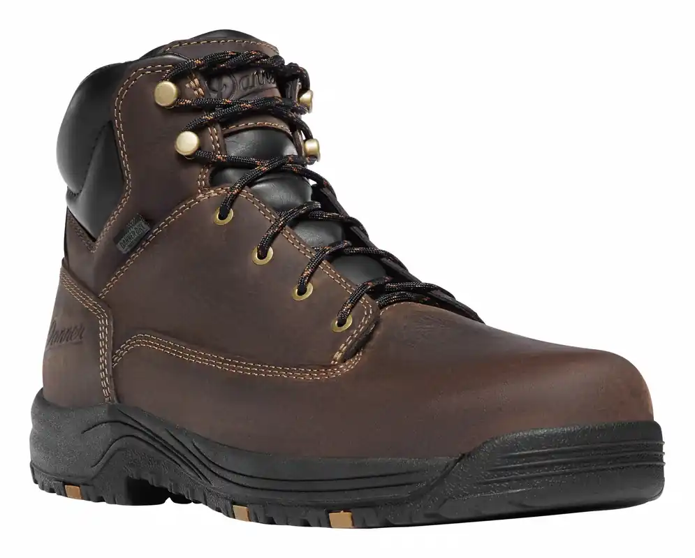 Danner 19453-8D 6-Inch Work Boot, Men‘s, Size 8, D, Brown, Aluminum Toe Cap, Removable Insole