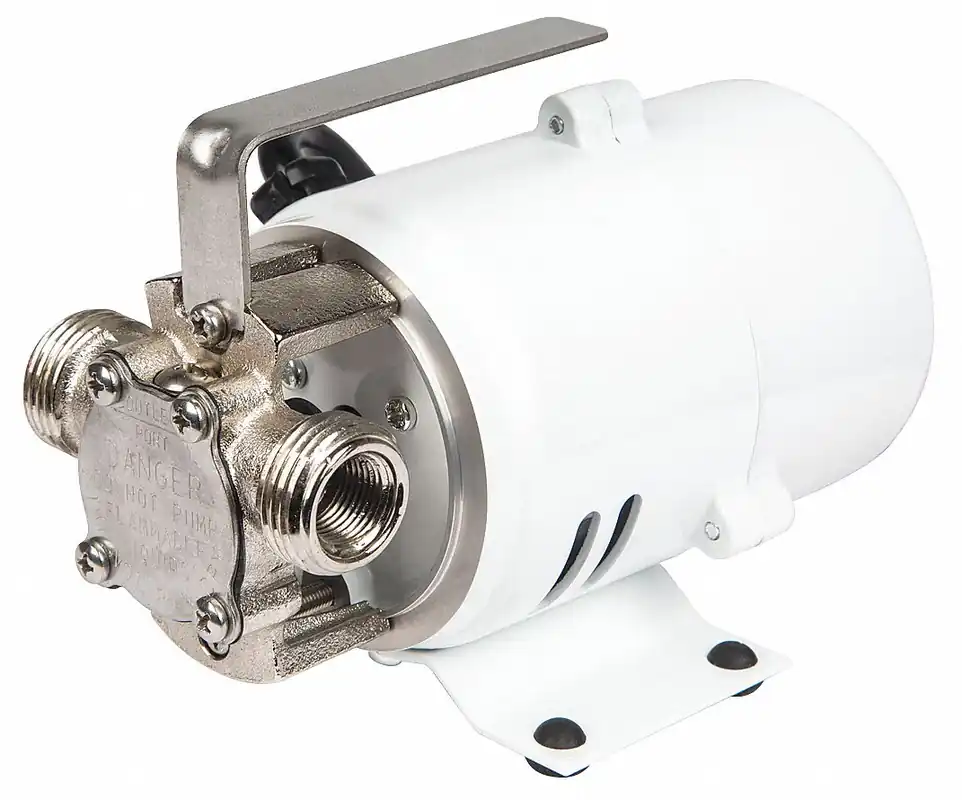Little Giant 555112 Utility Pump, 115V AC, 1/10 HP, 25 ft Max Head, Nickel-Plated Brass