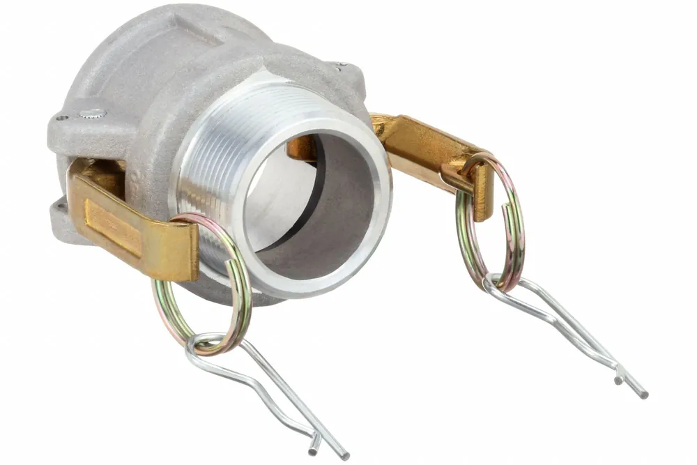 Approved Vendor KV3LX61 Cam and Groove Coupling, Type B, 4 in, Aluminum, 4 in MNPT, Nitrile