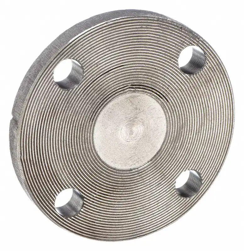 Anvil 0308015809 Metal Pipe Flange, 1 1/2 in, Female NPT Blind, Cast Iron, Flat Flange, Class 125, Black