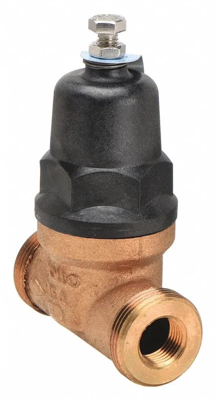 Apollo 36ELF12401T Water Pressure Reducing Valve, 3/4 in, Double Union FNPT, Lead Free Bronze, 15-75 psi