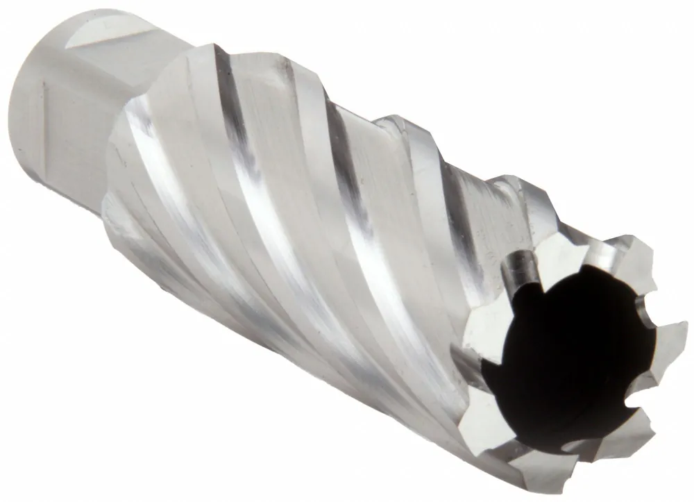 Slugger by Fein 63134270102 Annular Cutter, 27 mm Cutter Dia, 2 in Max Cutting Dp, High Speed Steel, Bright, Weldon Flat 3/4 in Shank
