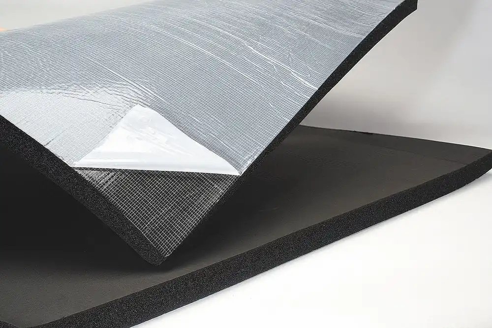 K-Flex USA 6RSXG3X4048 Insulation Sheet, Buna-N Rubber/PVC, 1/2 in Thick, 4 ft x 36 in, R-2, Black, Self-Adhesive