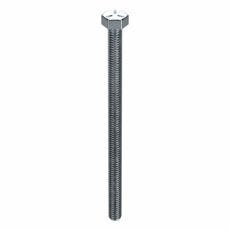 Approved Vendor U01210.025.0400 Hex Tap Bolt, Steel Grade 5, Zinc Plated, 1/4"-20, Coarse, 4 in lg, Fully Threaded, 25 PK