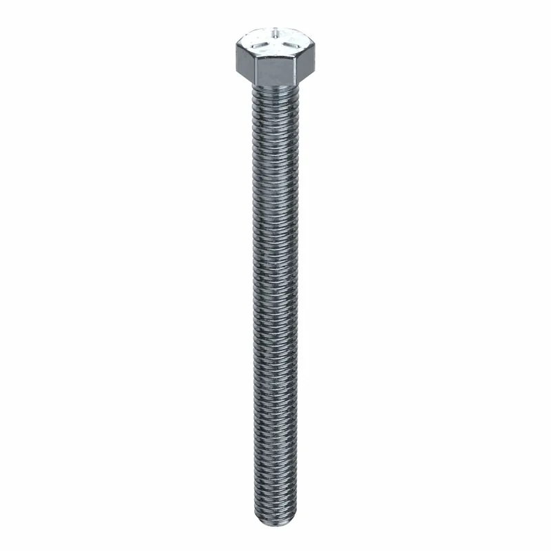 Approved Vendor U01210.037.0550 Hex Tap Bolt, Steel Grade 5, Zinc Plated, 3/8"-16, Coarse, 5-1/2 in lg, Fully Threaded, 10 PK