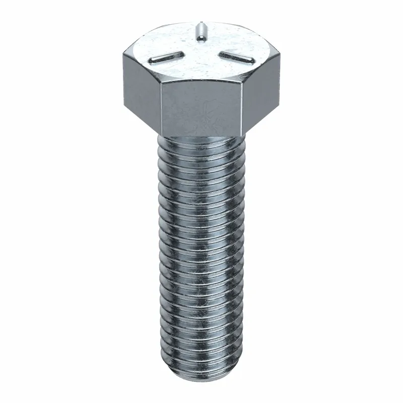 Approved Vendor U01210.050.0200 Hex Tap Bolt, Steel Grade 5, Zinc Plated, 1/2"-13, Coarse, 2 in lg, Fully Threaded, 10 PK