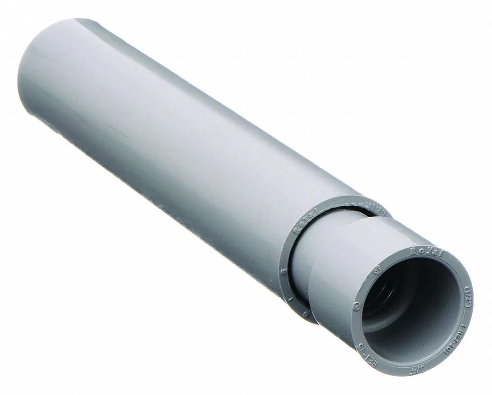 Cantex 5144032 Expansion Conduit Coupling, 3/4 in Trade Size, PVC, 8-1/8 in Overall Length, UL Listed