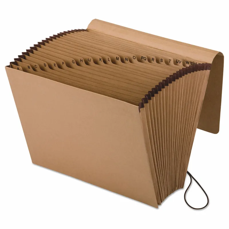 Pendaflex PFXK17AOX Expandable File Folder, 10 in Ht, 12 in Wd, Kraft, Brown, Letter Paper Size