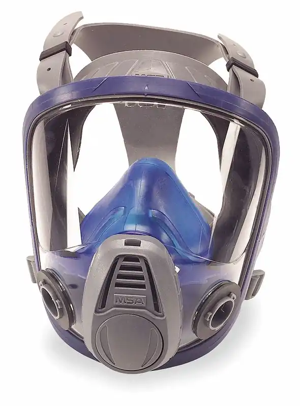 MSA 10031309 Full Face Respirator, Silicone, Bayonet, M Mask Size, Advantage 3200