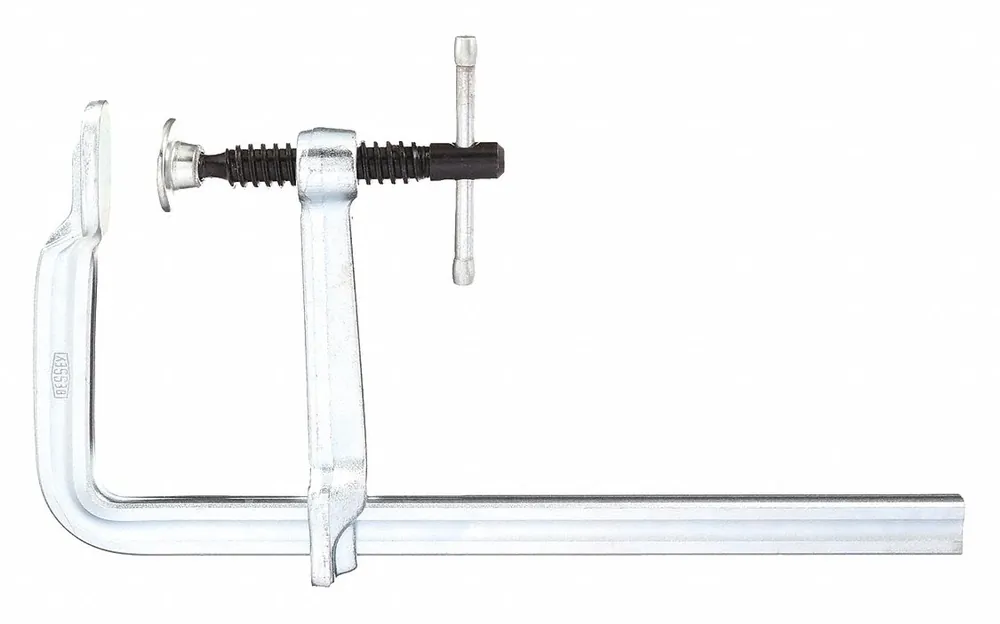 Bessey GS16K Bar Clamp, F-Style, ClassiX Standard Pad, Light Duty, 6 in Jaw Opening, 550 lb Clamping Force, Sliding T Handle
