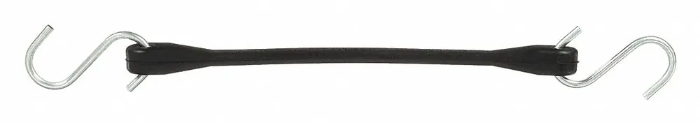 Goldline 635197942 S-Hook Bungee Strap, 10 in L, 3/4 in W, Black, EPDM Rubber