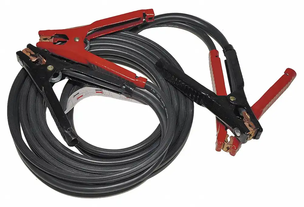 Associated Equipment 6156 Booster Cable, 400 A, 5 AWG, 12 ft, Crimped, Heavy Duty, Black