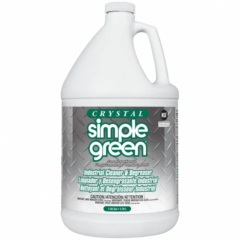 Simple Green 0610000619128 Crystal Simple Green Cleaner/Degreaser, 1 gal Jug, Water-Based, Liquid, Clear Colorless, NSF A1/A2/A4/A8/B1/C1