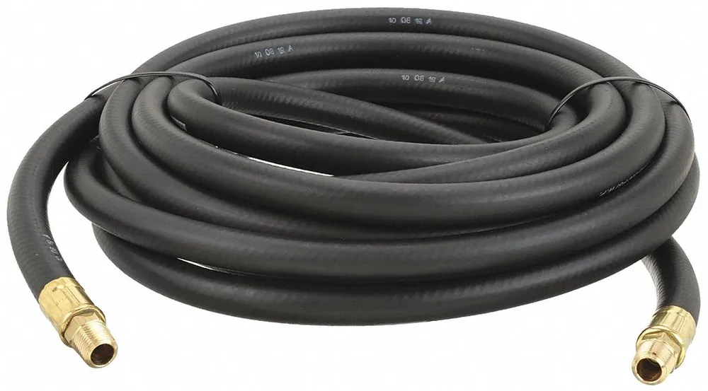 Continental 20031493 Multipurpose Air Hose, 3/8 in ID, 50 ft, Black, 200 psi, EPDM, Coupled Assembly