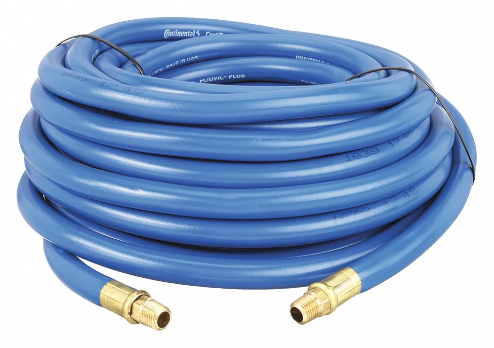 Continental 20307569 Multipurpose Air Hose, 3/8 in ID, 50 ft, Blue, 300 psi, PVC, RMA Class B, Coupled Assembly