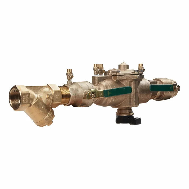 Watts 2 LF009M2-QT-S Backflow Preventer, Reduced Pressure Zone, 2 in FNPT, 175 psi, Bronze, LF009, With Strainer