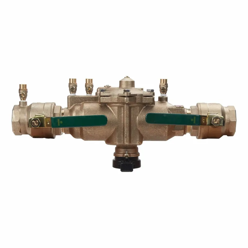 Watts 2 009M2-QT Backflow Preventer, Reduced Pressure Zone, 2 in FNPT, 175 psi, Bronze, 009 Series, Standard (No Strainer)