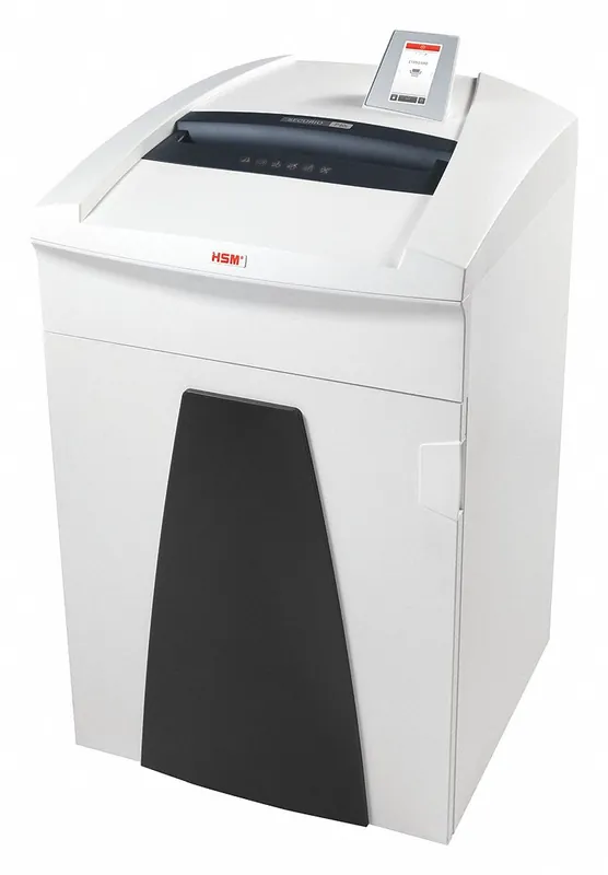 HSM SECURIO P40S Departmental Paper Shredder, Strip-Cut, 58-60 Sheets, Continuous Duty, 40 gal Wastebasket, 120V, White