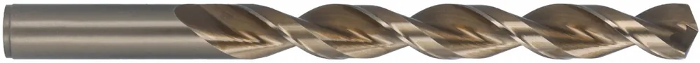 Cleveland C16586 Q-Cobalt Jobber Length Drill Bit, 2.5 mm, 135° Split Point, HSS-Co, Straw/Bronze, Wide Land Parabolic, List 2075