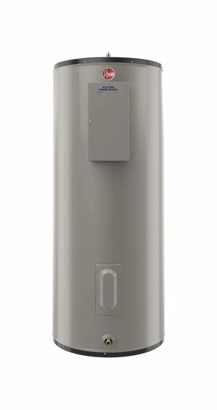 Rheem ELD66-FTB Light-Duty Commercial Electric Water Heater, 65 gal, 208 V AC, 12,100 W, Single/Three Phase, 2 Elements, 22.25 in Tank Dia x 59.4 in H, Brass Drain Valve