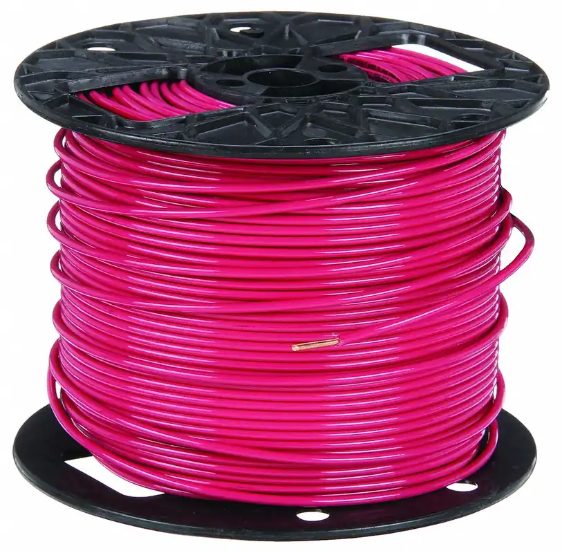 Southwire 11589901 THHN Building Wire, Copper, 12 AWG, Solid, Red, 500 ft Spool, 600 V, Nylon/PVC Insulation, 1 Conductor
