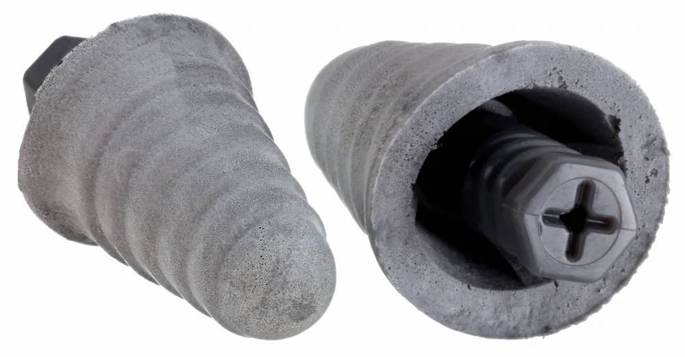 3M P1300 E-A-R Skull Screws Ear Plugs, Uncorded Cone, 32 dB NRR, Foam, Reusable, Gray, M Size, PK 120