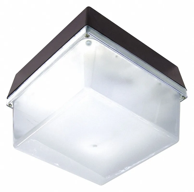 W F Harris Lighting 1200-4K-LED Canopy/Wall Pack Light, 45W, 4,000 lm, 4000K, 120-277V, Bronze