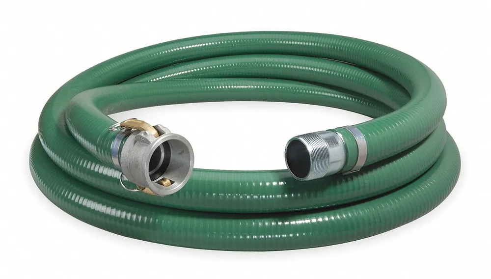 Alliance SP400-20CN-G Water Suction and Discharge Hose, 4 in Hose Inside Dia., 55 psi, Green, 4 in x 4 in Fitting Size