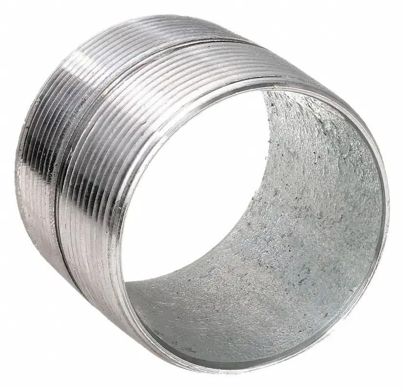 Beck 0331045203 3 in Close Pipe Nipple, Galvanized Steel, Sch 40, MNPT x MNPT, 150 psi