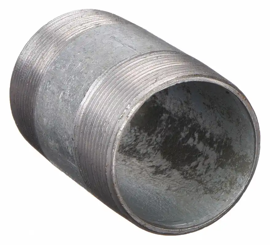 Beck 0331019406 3/4 in x 2 in Pipe Nipple, Galvanized Steel, Sch 40, MNPT x MNPT, 150 psi
