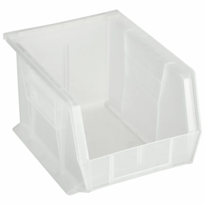 Akro-Mils 30239SCLAR Hang and Stack Bin, 8 1/4 in x 10 7/8 in x 7 in, Clear, Label Holder Included