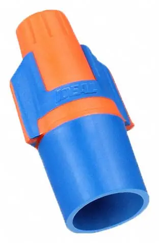 Ideal 30-643J Twist-On Wire Connectors, Wing, Blue/Orange, 14-10 AWG, 600 V, 500 PK