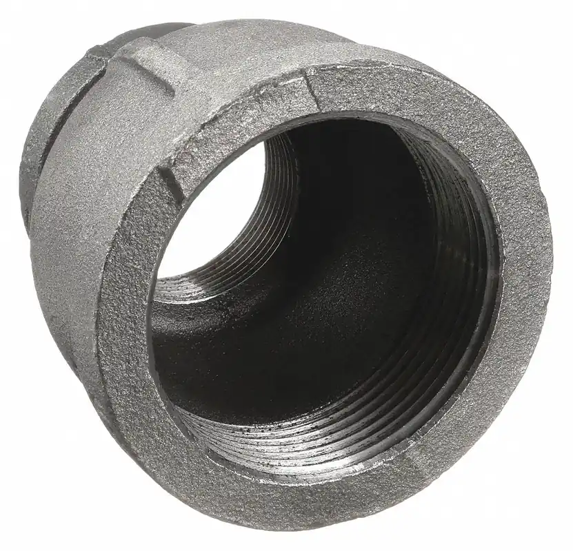 Anvil 0310088208 Reducing Coupling, 1-1/2 in x 1-1/4 in FNPT, Malleable Iron, Class 150, Black