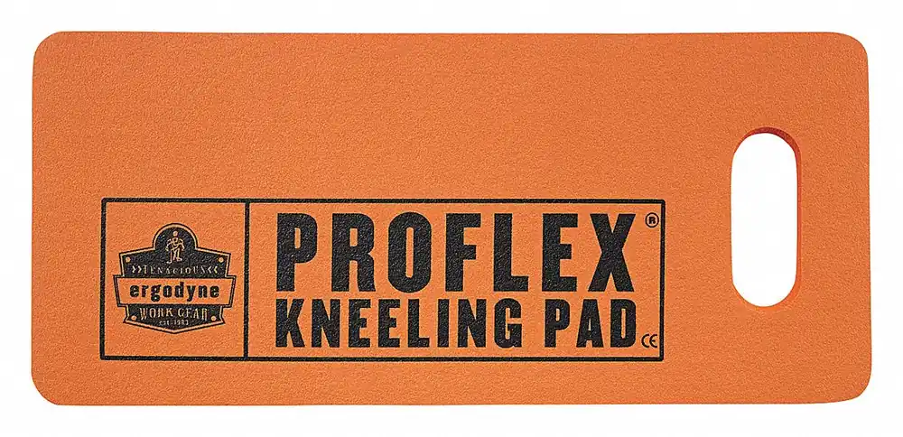 Ergodyne ProFlex 375 Kneeling Pad, 18x8x1 in, Foam, Orange, Cutout Handle